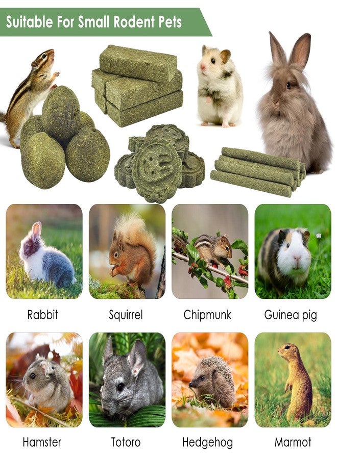 ERKOON 25Pcs Bunny Chew Toys, 100% Natural Timothy Hay Biscuit&Treats Sticks, Chew Toy for Teeth for Rabbit Chinchilla Guinea Pig Hamster Gerbil Squirrel, 8.5oz - Image 3